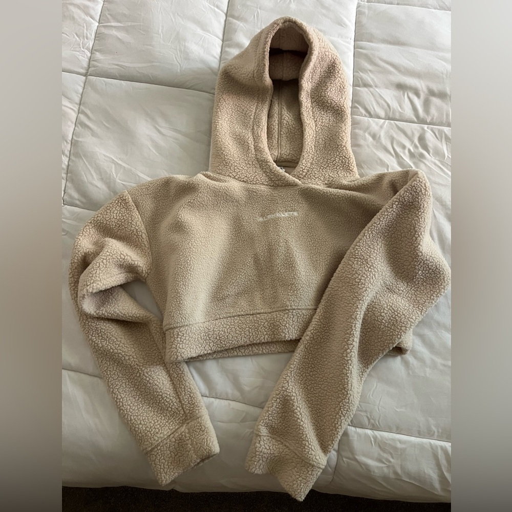 Alphalete Beige Sherpa Fleece